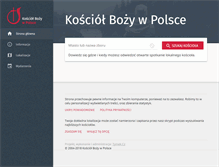 Tablet Screenshot of kosciolbozy.pl
